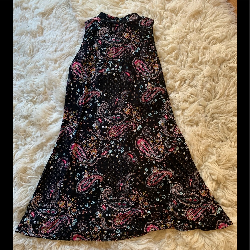MUDD Mock-neck sleeveless Skater Dress Sz M